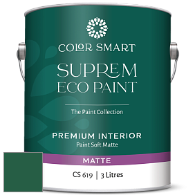 COLOR SMART CS 619 SUPREM ECO PAINT матовая краска цвет NCS S 5540-G 
