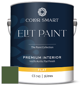 COLOR SMART CS 745 ELIT PAINT глубокоматовая моющаяся краска цвет NCS S 5540-G30Y 