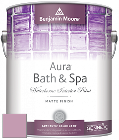 Benjamin Moore Aura 532 Bath & Spa Waterborne Interior Paint Matte Finish краска цвет 1362 Cranberry Ice