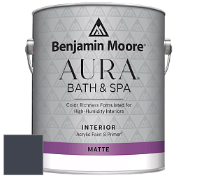 Benjamin Moore Aura 532 Bath & Spa Waterborne Interior Paint Matte Finish краска цвет NCS S 8010-R70B 