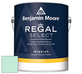 Benjamin Moore 547 Regal Select Waterborne Interior Flat Finish краска цвет 2038-60 Tropical Pool