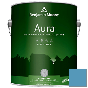 Краска Aura Waterborne Exterior Flat Finish (629) цвет 2061-40 Electric Blue