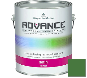Краска Benjamin Moore 792. Advance Interior Paint-Satin эмаль цвет 2034-10 Clover Green
