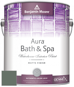Benjamin Moore Aura 532 Bath & Spa Waterborne Interior Paint Matte Finish краска цвет NCS S 6010-G10Y 