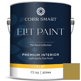Краска COLOR SMART CS 745 ELIT PAINT глубокоматовая моющаяся краска цвет 2150-20 Lichen Green