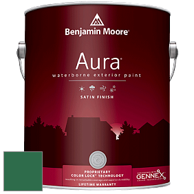 Benjamin Moore Aura 631 Waterborne Exterior Satin Finish краска цвет 2039-10 Deep Green