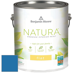 Benjamin Moore 512 Natura Interior Flat Finish матовая краска цвет 2065-30 Brilliant Blue