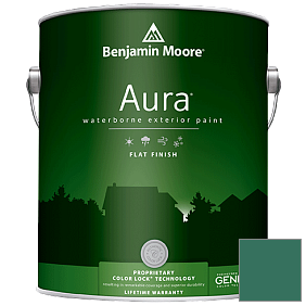 Краска Aura Waterborne Exterior Flat Finish (629) цвет 2047-20 Manor Green
