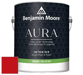 Benjamin Moore Aura 528 Waterborne Interior Semi-gloss Finish краска цвет RAL 3020 