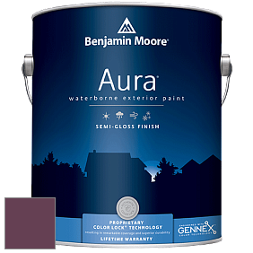 Benjamin Moore Aura 632 Waterborne Exterior Semi-Gloss Finish краска цвет 2075-10 Dark Burgundy
