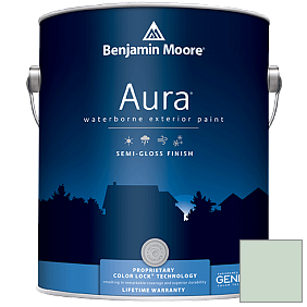 Краска Aura Waterborne Exterior Semi-Gloss Finish (632) цвет 625 Feather Green