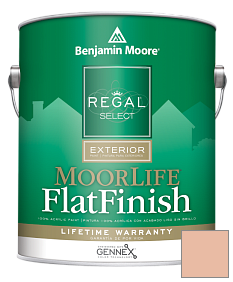 Краска Regal Select Exterior Paint-MoorLife Flat Finish (W105) цвет 060 Fresh Peach