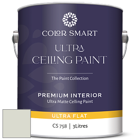 COLOR SMART CS 758 ULTRA CEILING PAINT ультраматовая краска цвет OC-49 Titanium