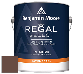 Benjamin Moore 550 Regal Select Waterborne Interior Pearl Finish краска цвет 2098-10 Barrel Brown