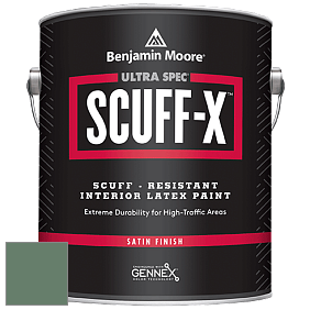 Benjamin Moore 486 Ultra Spec SCUFF-X Interior Satin Finish краска цвет NCS S 5020-G10Y 