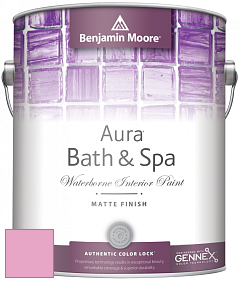 Benjamin Moore Aura 532 Bath & Spa Waterborne Interior Paint Matte Finish краска цвет 2086-50 Blushing Bride