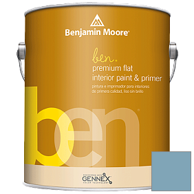 Краска Ben Premium Interior Latex Flat (W625) цвет 1677 Colonial Blue