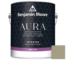 Краска Benjamin Moore Aura Interior Paint - Matte (522) цвет 2142-40 Dry Sage