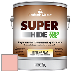 Benjamin Moore 355 Super Hide Zero Voc Interior Flat краска цвет 010 Pink Canopy