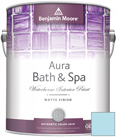 Краска Benjamin Moore Aura Bath & Spa Interior Paint Matte Finish (532) цвет 785 Morning Glory