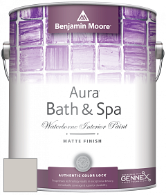 Benjamin Moore Aura 532 Bath & Spa Waterborne Interior Paint Matte Finish краска цвет 2108-60 Abalone