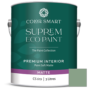 Краска COLOR SMART CS 619 SUPREM ECO PAINT матовая краска цвет 628 Winchester Sage
