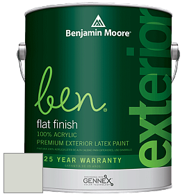 Benjamin Moore Ben 541 Waterborne Exterior Flat Finish краска цвет OC-56 Moonshine