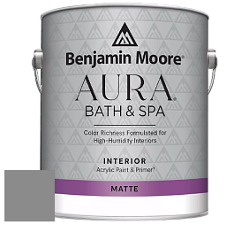 Benjamin Moore Aura 532 Bath & Spa Waterborne Interior Paint Matte Finish краска цвет NCS S 5000-N 