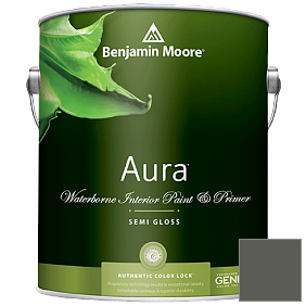Краска Aura Waterborne Interior Semi-gloss Finish (528) цвет 1484 Ashwood Moss