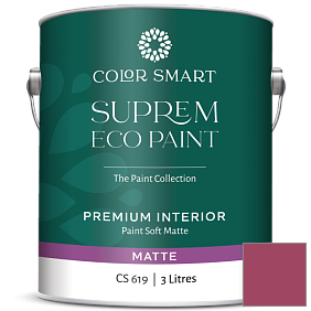 Краска COLOR SMART CS 619 SUPREM ECO PAINT матовая краска цвет 2078-20 Raspberry Glaze
