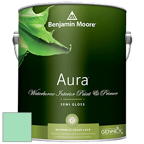 Benjamin Moore Aura 528 Waterborne Interior Semi-gloss Finish краска цвет 2037-50 Greenwood Lake