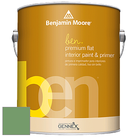 Benjamin Moore Ben W625 Premium Interior Latex Flat краска цвет NCS S 3040-G20Y 