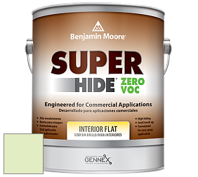 Benjamin Moore 355 Super Hide Zero Voc Interior Flat краска цвет 2031-60 Neon Celery
