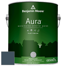 Benjamin Moore Aura 629 Waterborne Exterior Flat Finish краска цвет 2062-20 Gentleman's Gray