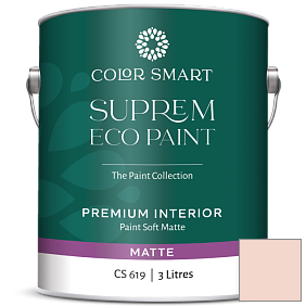 Краска COLOR SMART CS 619 SUPREM ECO PAINT матовая краска цвет 2170-60 Sunlit Coral