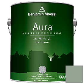 Краска Aura Waterborne Exterior Flat Finish (629) цвет 698 Grenadier Pond