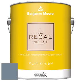 Benjamin Moore 547 Regal Select Waterborne Interior Flat Finish краска цвет 1629 Bachelor Blue