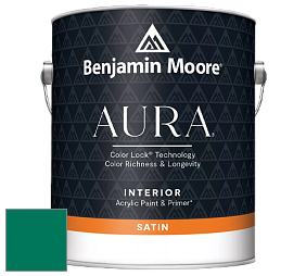 Benjamin Moore Aura 526 Waterborne Interior Satin Finish покрытие цвет NCS S 4050-B90G 