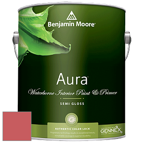 Benjamin Moore Aura 528 Waterborne Interior Semi-gloss Finish краска цвет 2008-30 Raspberry Blush