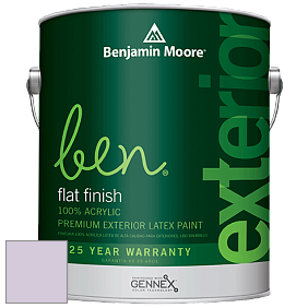 Benjamin Moore Ben 541 Waterborne Exterior Flat Finish краска цвет 2072-60 Beach Plum