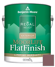 Краска Regal Select Exterior Paint-MoorLife Flat Finish (W105) цвет 1266 Love Affair