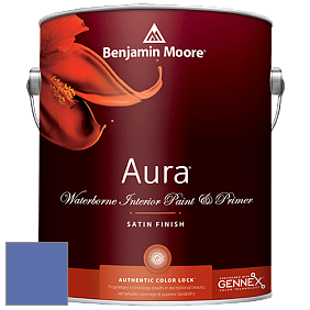 Benjamin Moore Aura 526 Waterborne Interior Satin Finish покрытие цвет NCS S 3050-R70B 