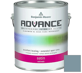 Краска Benjamin Moore 792. Advance Interior Paint-Satin эмаль цвет 1649 Polaris Blue