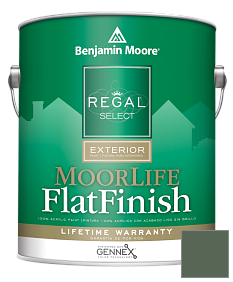 Краска Regal Select Exterior Paint-MoorLife Flat Finish (W105) цвет 630 Martha's Vineyard