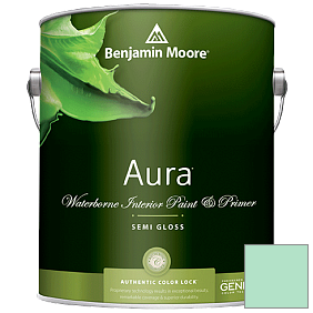 Краска Aura Waterborne Interior Semi-gloss Finish (528) цвет 576 Bahama Waters