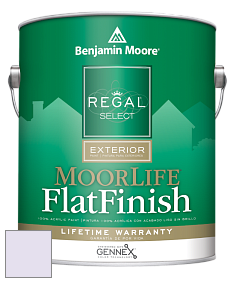 Benjamin Moore W105 Regal Select Exterior Paint-MoorLife Flat Finish краска цвет 2071-70 Misty Lilac