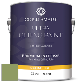COLOR SMART CS 758 ULTRA CEILING PAINT ультраматовая краска цвет NCS S 3040-G40Y 