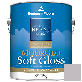 Краска Regal Select Exterior Paint-Moor GloSoft Gloss Finish (W096) цвет 1445 Piano Concerto