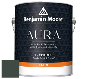 Benjamin Moore Aura 526 Waterborne Interior Satin Finish покрытие цвет NCS S 8010-G10Y 