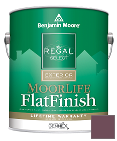 Краска Regal Select Exterior Paint-MoorLife Flat Finish (W105) цвет 1365 BordÃ©aux Red